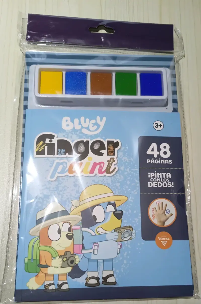 Set de Pintura con Dedos Bluey 48 Páginas - 1