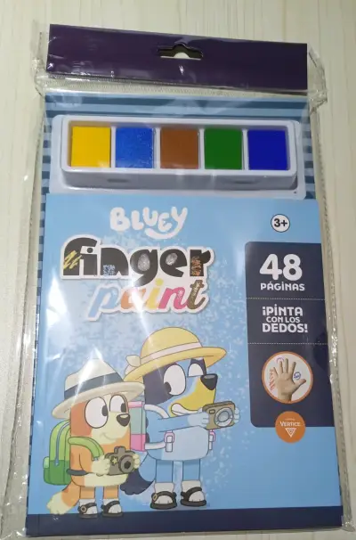 Set de Pintura con Dedos Bluey 48 Páginas - miniatura 1