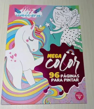 Libro para colorear de unicornios 96 páginas - miniatura 1