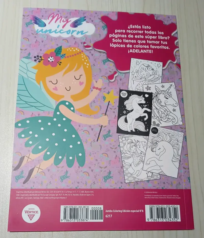 Libro para colorear de unicornios 96 páginas - 2
