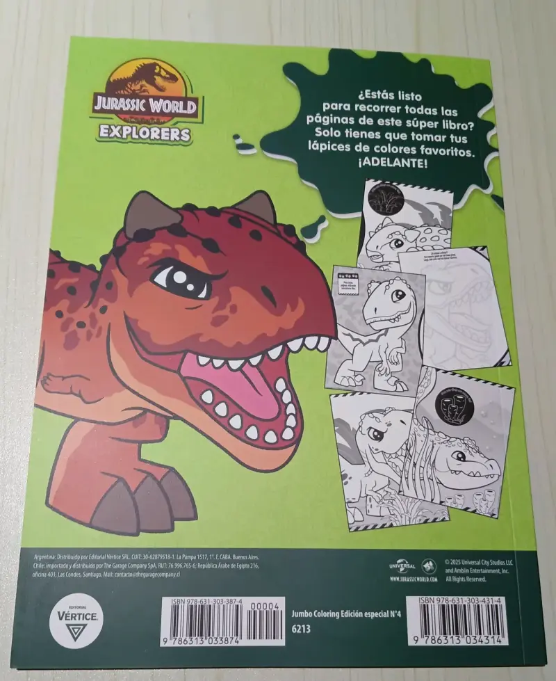 Libro para colorear Jurassic World Explorers - 2