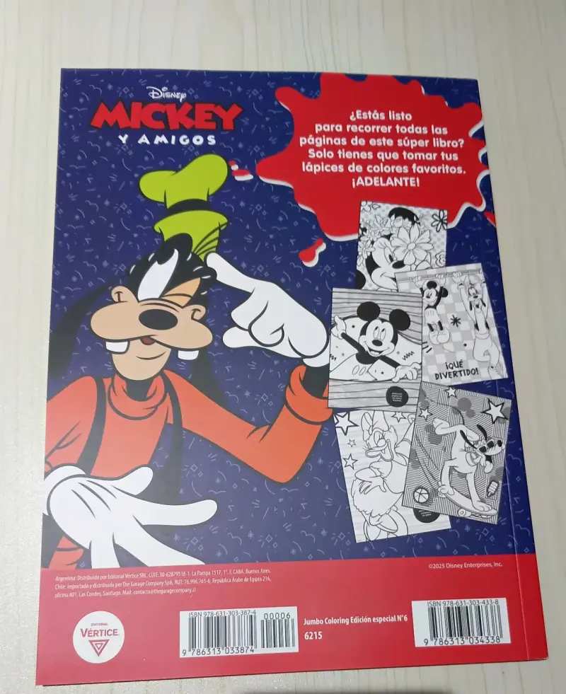 Libro para colorear Mickey y Amigos 96 páginas - 2