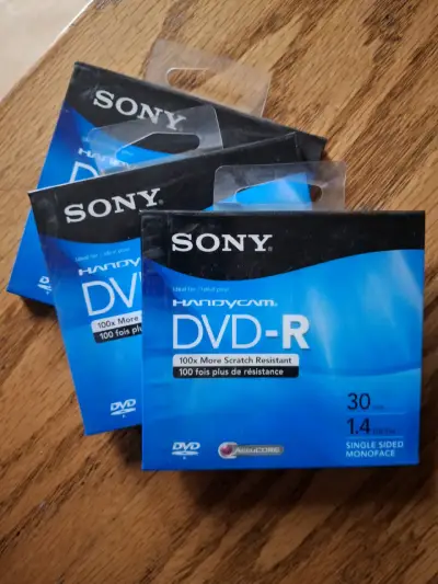 Paquete de 3 DVD-R Sony Handycam 1.4GB - miniatura 1