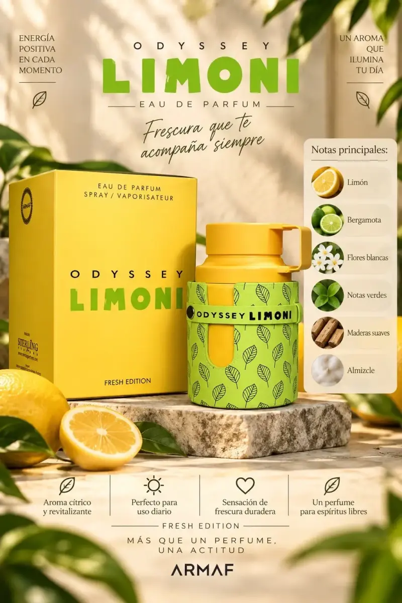 Perfume Odyssey Limoni Eau de Parfum Fresh Edition - 2