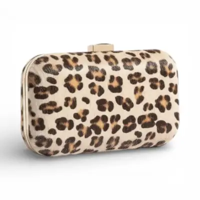 Cartera clutch elegante para mujer Animal Print - miniatura 1