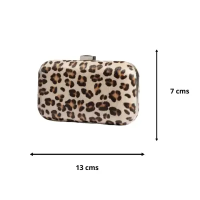 Cartera clutch elegante para mujer Animal Print - miniatura 2