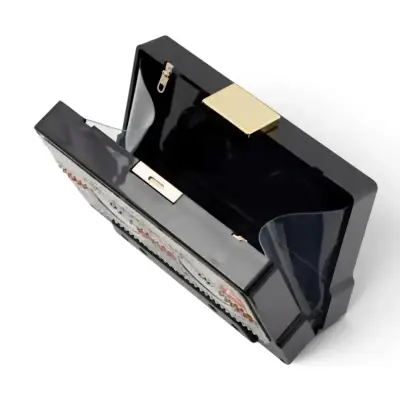 Cartera Bolso Clutch ALDO Cassette negra - miniatura 3