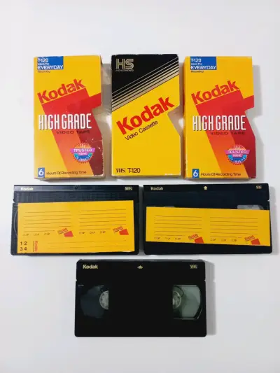 Cintas VHS Kodak Usadas - miniatura 1