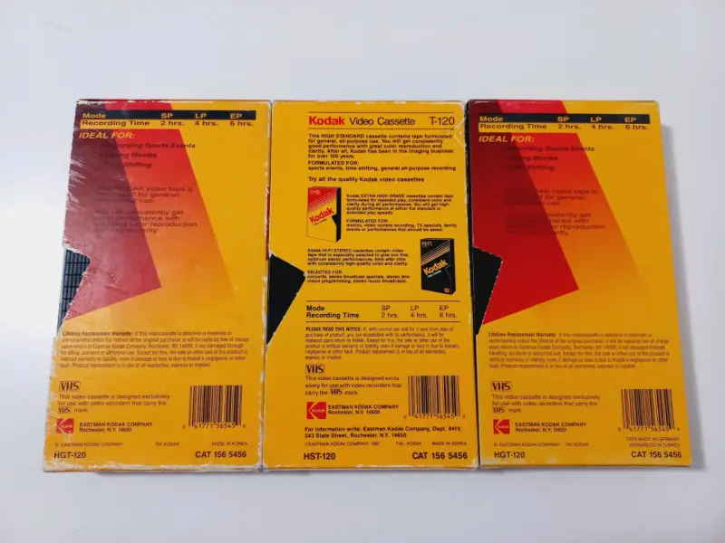 Cintas VHS Kodak Usadas - 2