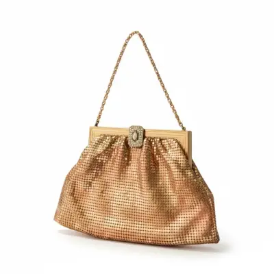 Bolso de Noche Whiting & Davis de Malla Dorada - miniatura 1