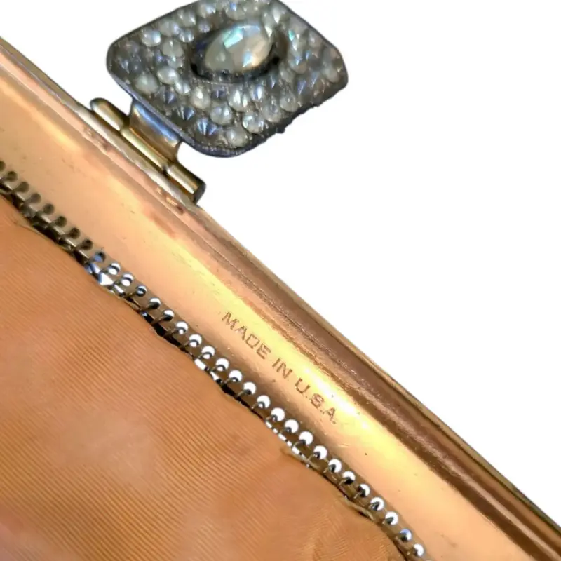 Bolso de Noche Whiting & Davis de Malla Dorada - 5