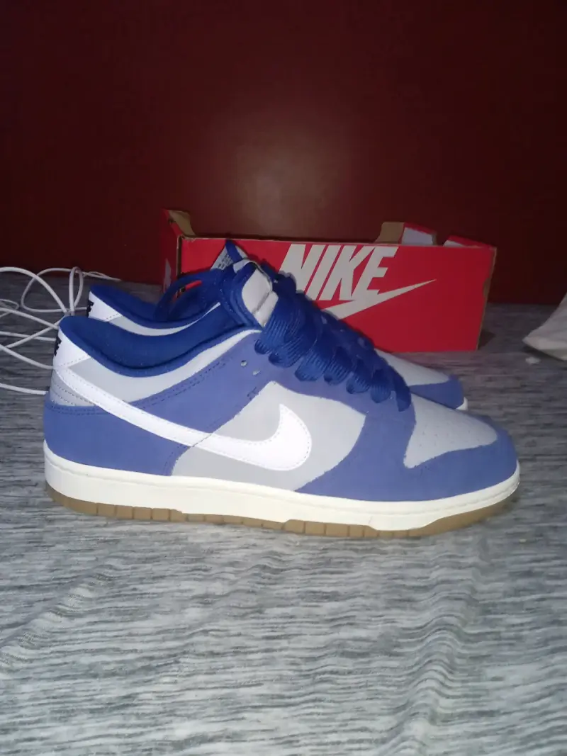 Zapatillas Nike Dunk Low Azul y Blanco - 1