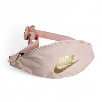 Riñonera Nike rosa con logo dorado - miniatura 1