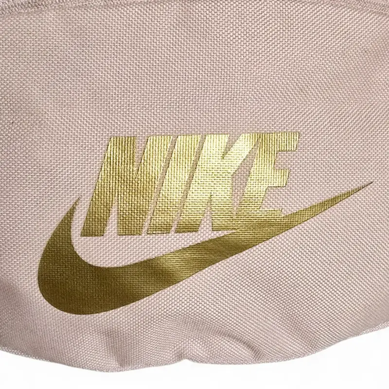 Riñonera Nike rosa con logo dorado - 2