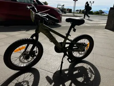 Bicicleta infantil Faucon  verde con frenos de dis - miniatura 4