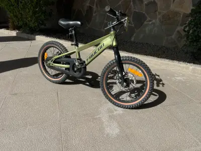 Bicicleta infantil Faucon  verde con frenos de dis - miniatura 5