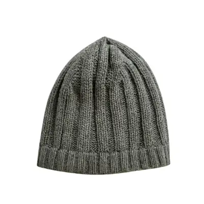 Gorro de Lana Tejido Gris Unisex - miniatura 1