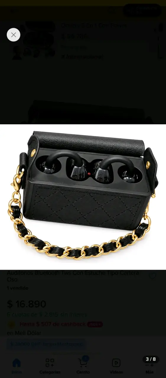 Audífonos Bluetooth con Estuche Tipo Cartera Oso - 6