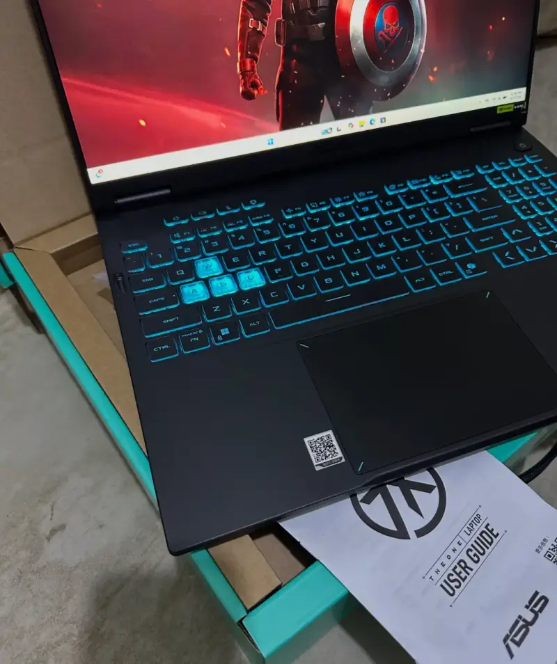 ASUS Portátil gaming TUF Gaming F16 de 16" FHD+ - 3