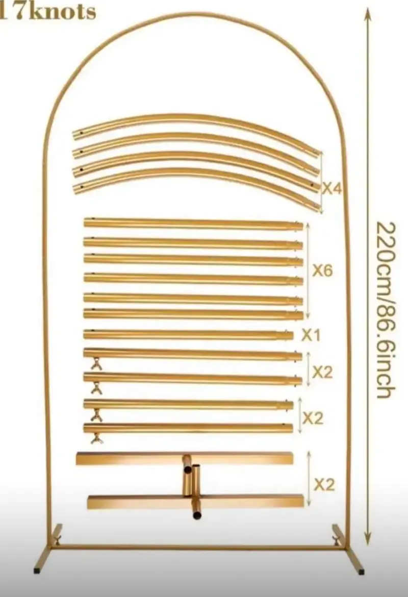 Arco de Metal para Decoración de Bodas y Eventos - 2