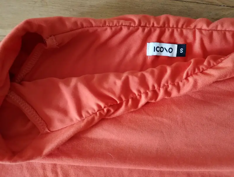 Top strapless naranja Icono talla S - 1