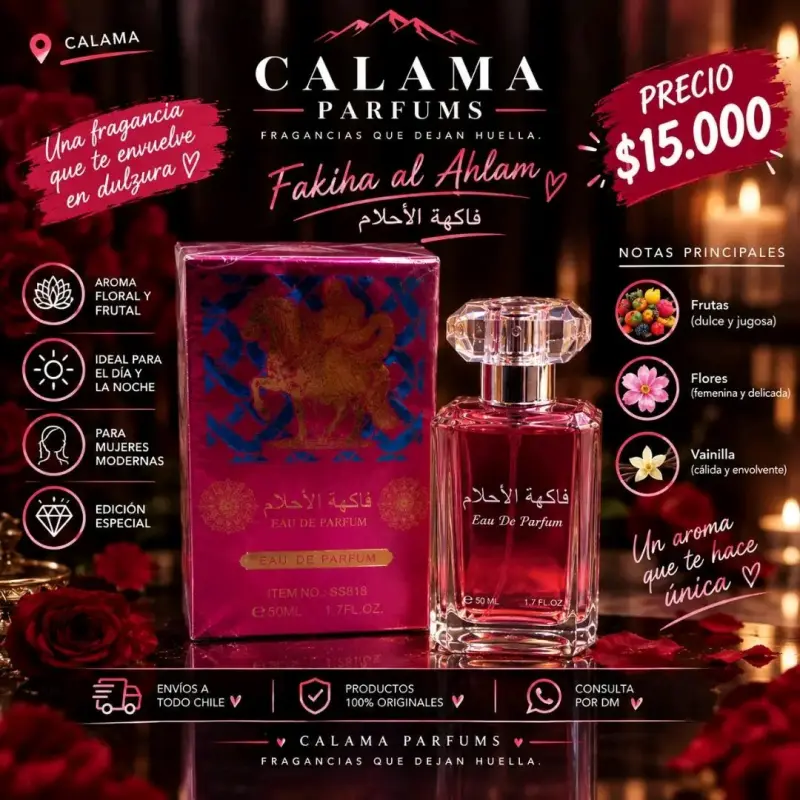 Perfume Fakiha al Ahlam Calama Parfums 50ml