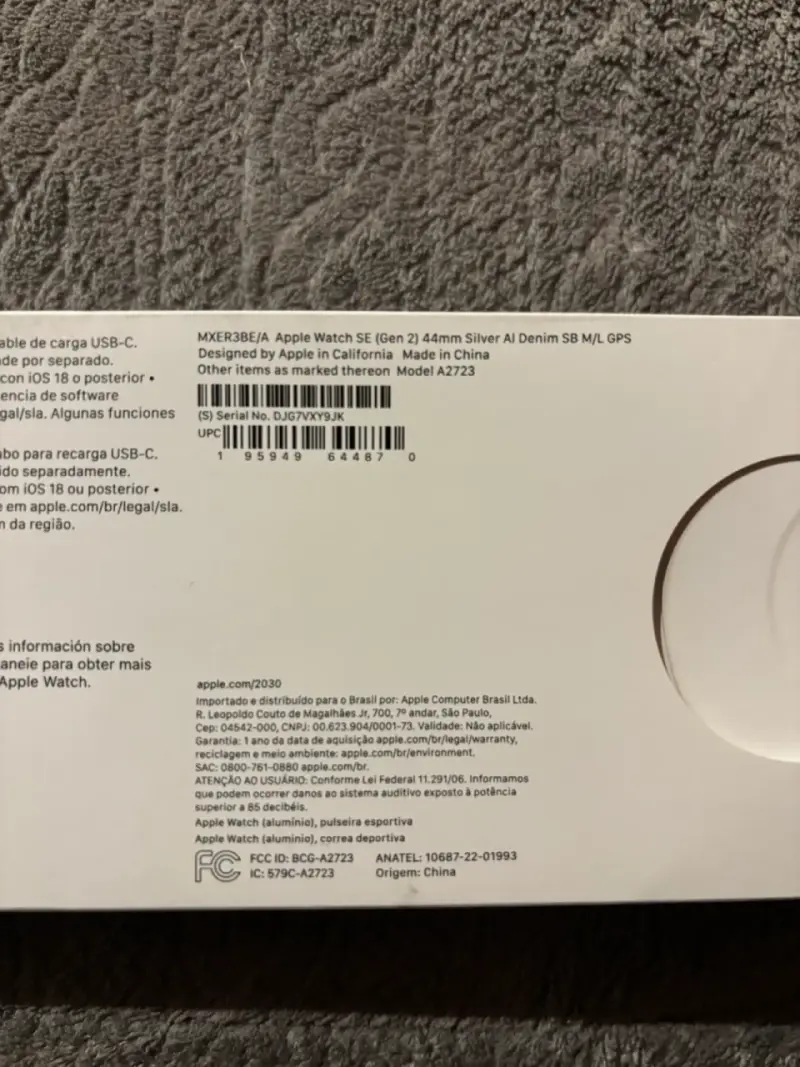 Apple Watch SE 2 con correa azul y caja original - 6