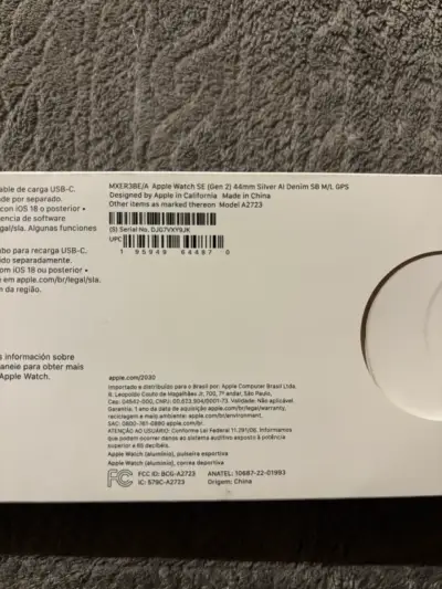 Apple Watch SE 2 con correa azul y caja original - miniatura 6