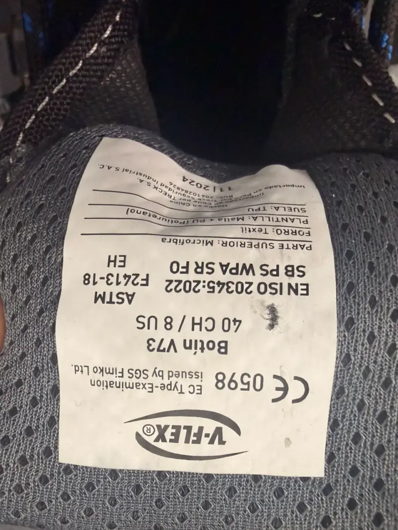 Zapato de seguridad N°40(41,5) marca V-flex - 2