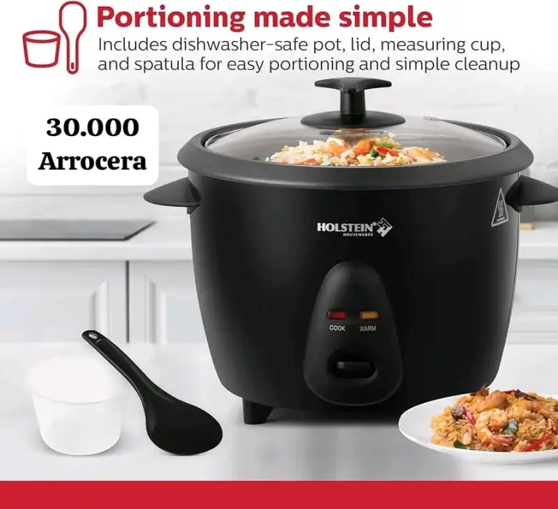 Arrocera Holstein de 8 tazas con olla removible - 2