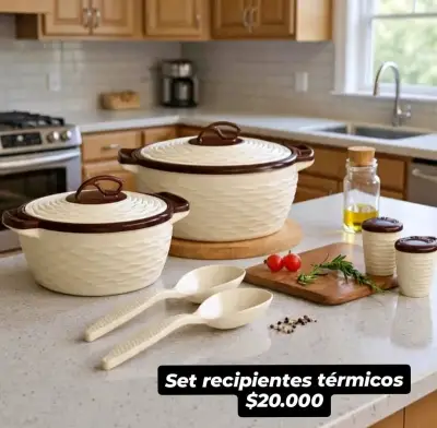 Set de recipientes térmicos con cucharas - miniatura 1
