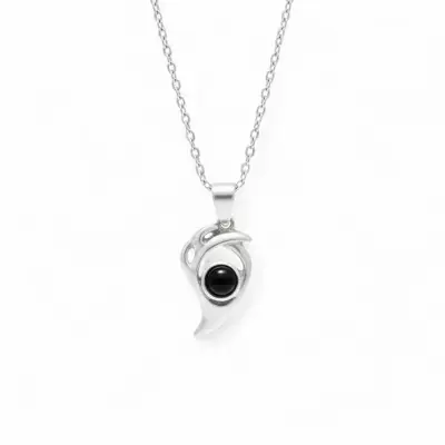Collar Doble Yin Yang Acero Inoxidable - miniatura 2