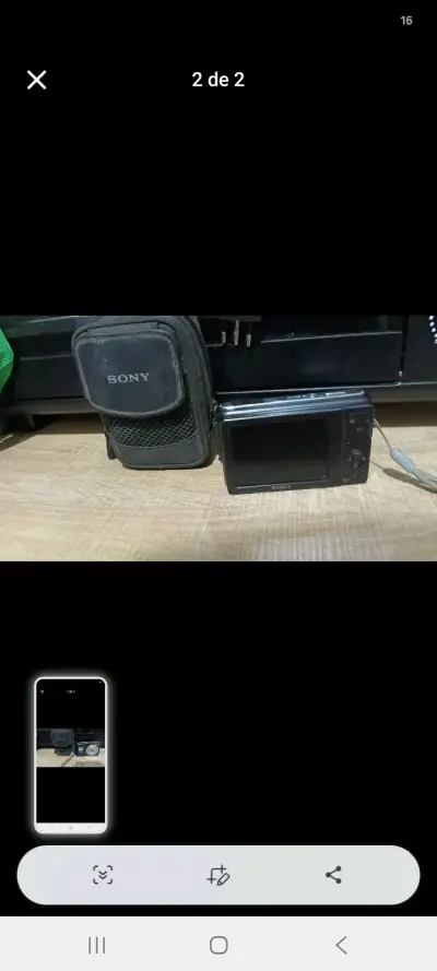 Cámara digital Sony con funda - miniatura 2