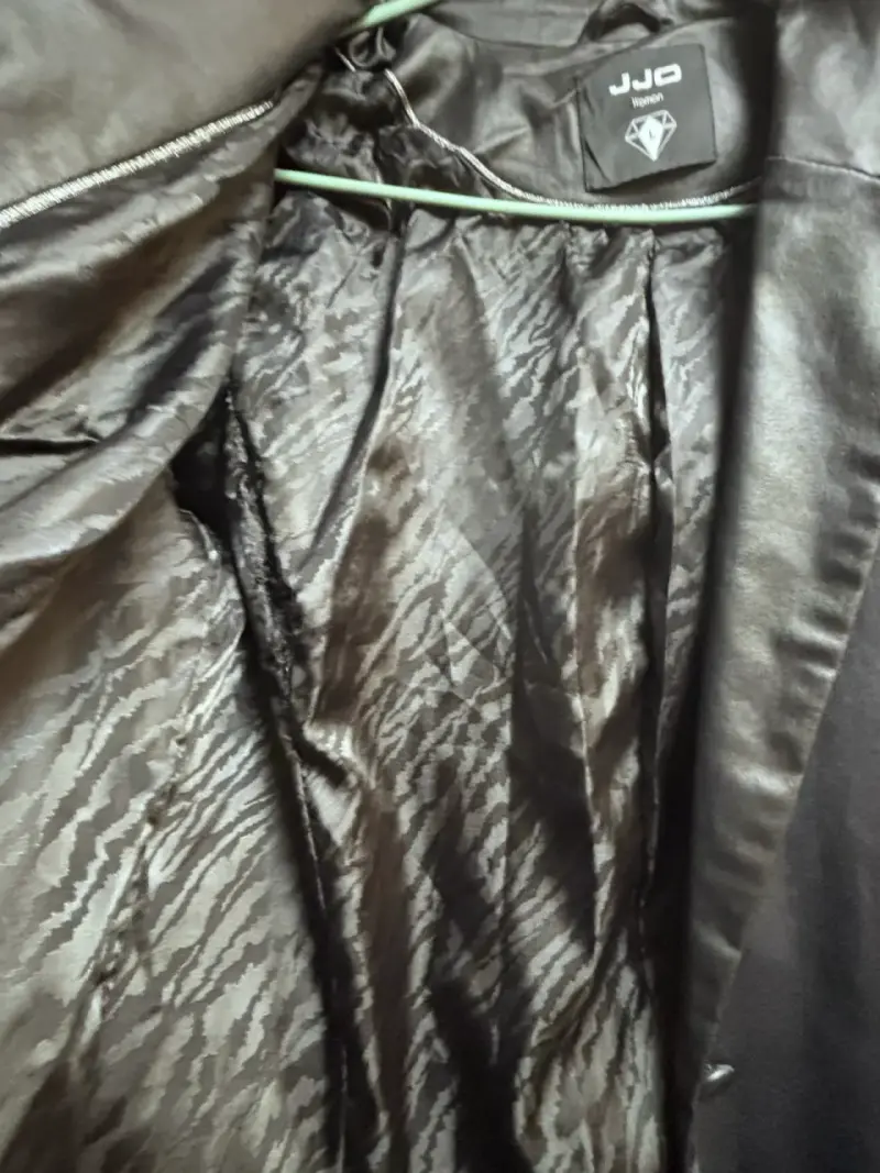 Chaqueta de ecocuero negra mujer - 2