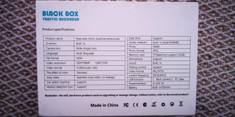 Cámara DASH CAM Black Box X85-2LU Super HD - 4