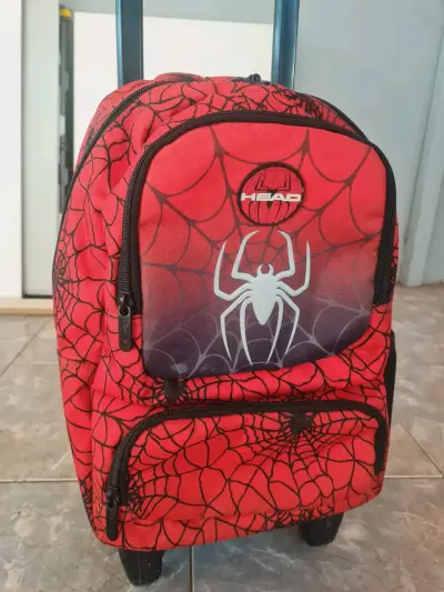 Mochila con ruedas Head Spiderman roja - miniatura 1