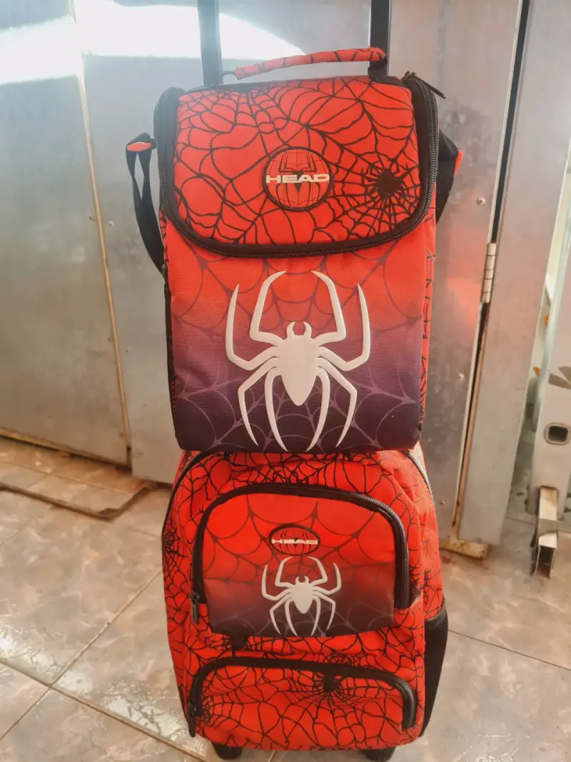 Mochila con ruedas Head Spiderman roja - 5