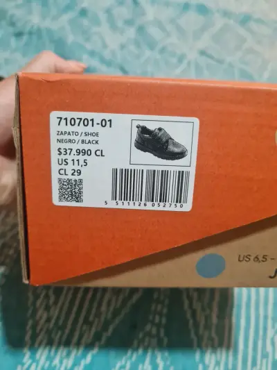 Zapatos escolares negros CKY para niño - miniatura 6