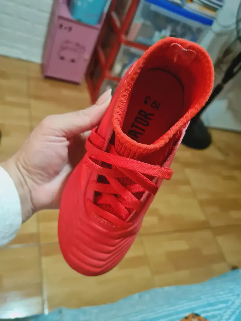 Botines de fútbol rojos Adidas Predator 19.3 - 4