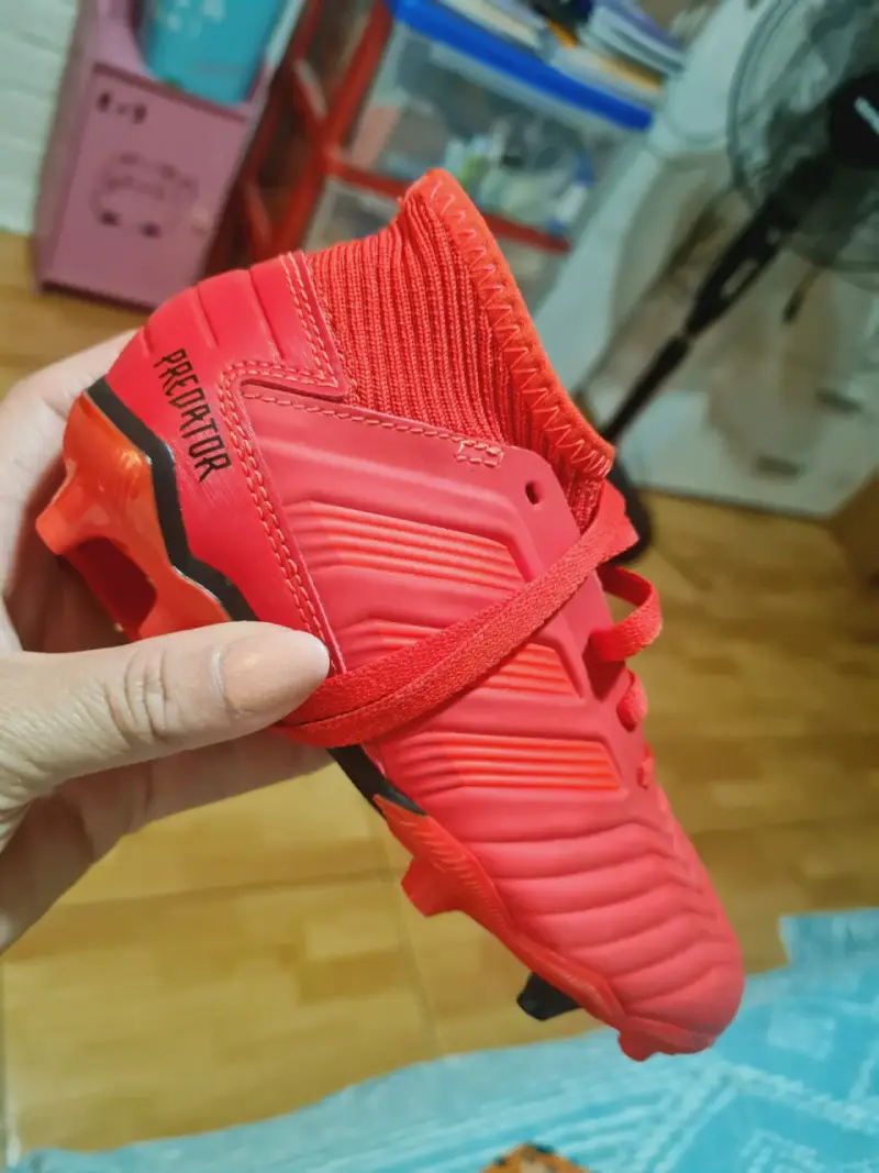 Botines de fútbol rojos Adidas Predator 19.3 - 5