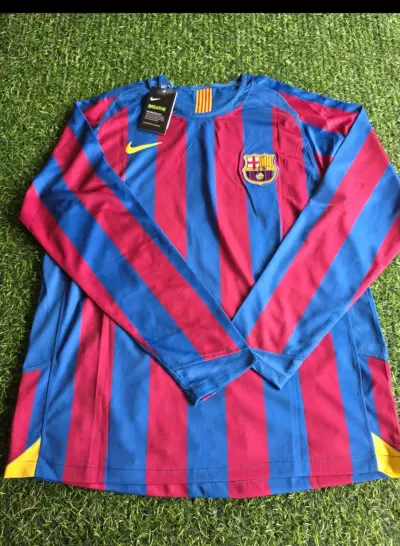 Camiseta Barcelona Ronaldinho  manga larga - miniatura 1