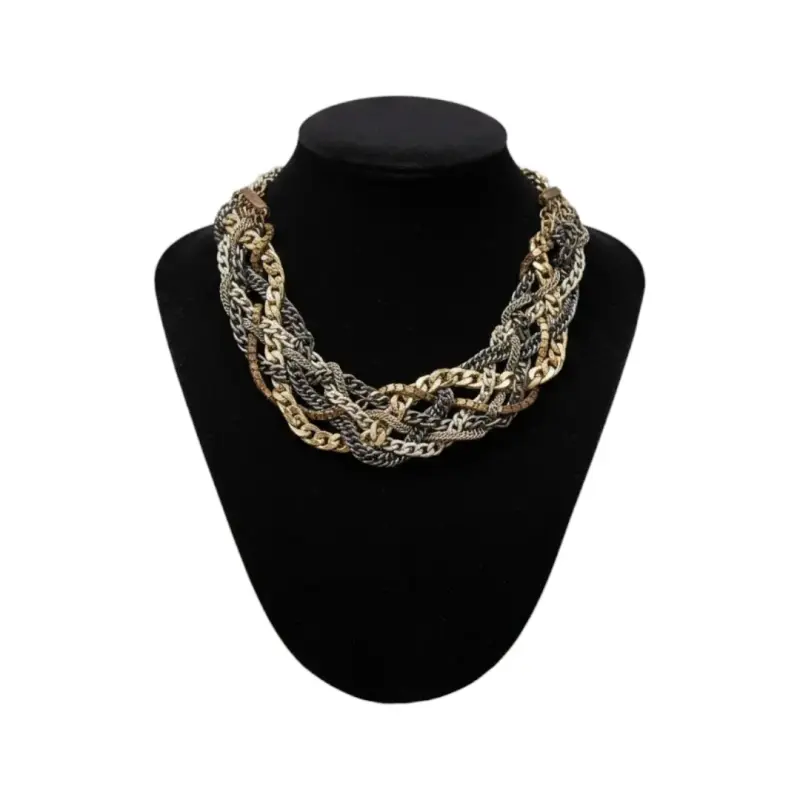 Collar de Cadenas Multicapa Bisutería - 1