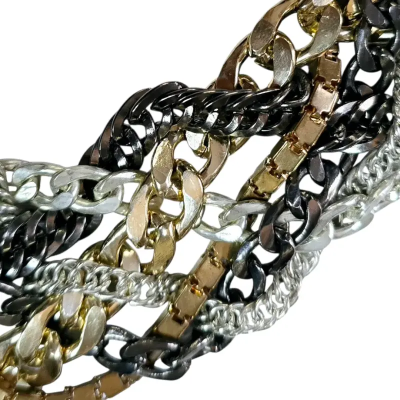 Collar de Cadenas Multicapa Bisutería - 2