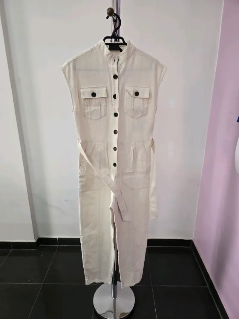 Enterito sin mangas color crema Zara - 1