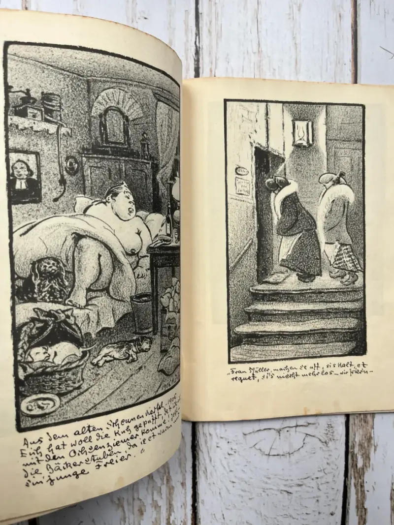 Heinrich Zille – Antiguo álbum ilustrado en alemán - 5