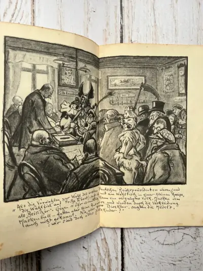 Heinrich Zille – Antiguo álbum ilustrado en alemán - miniatura 6