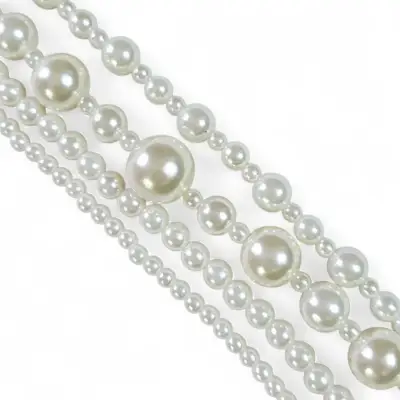 Collar largo de perlas múltiples - miniatura 2