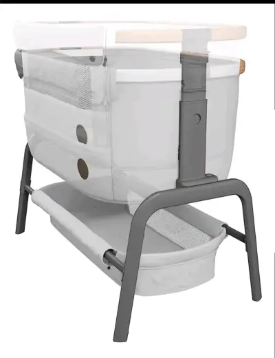 Cuna colecho ajustable para bebé en gris - miniatura 1