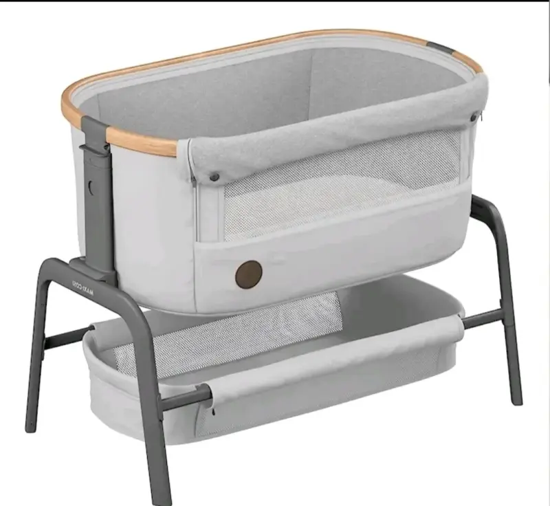 Cuna colecho ajustable para bebé en gris - 5