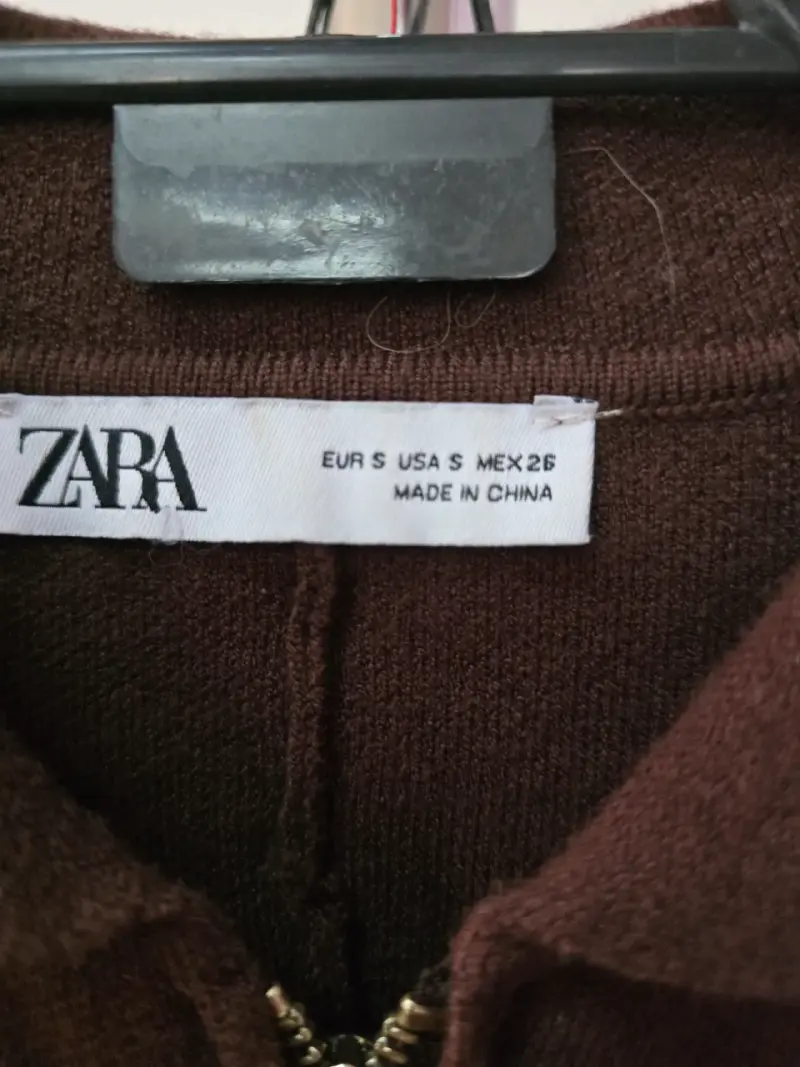 Enterito de lana marrón Zara para mujer - 2